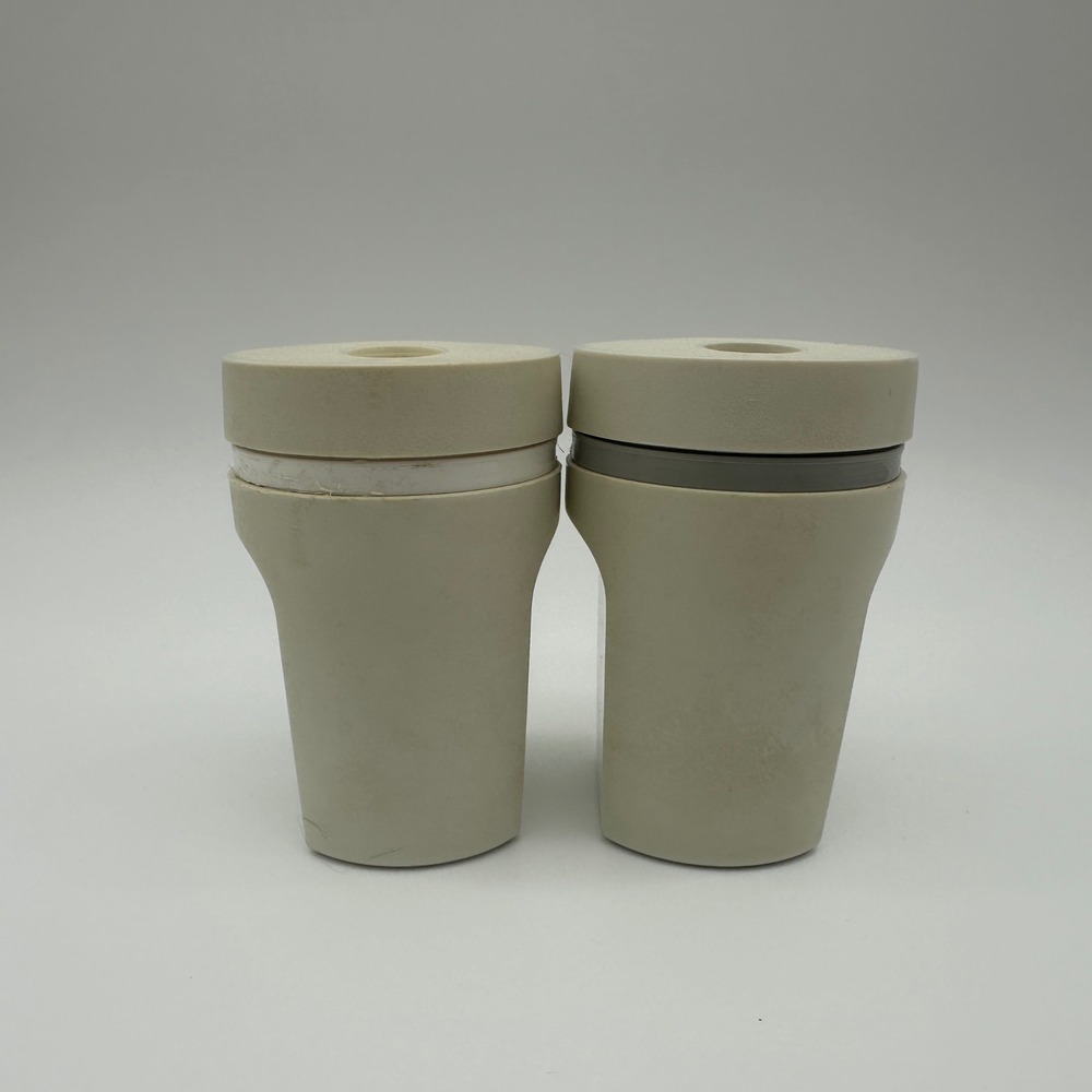 Tupperware Salt and Pepper Shakers Vintage Almond Beige 1471-22 Made in USA Set
